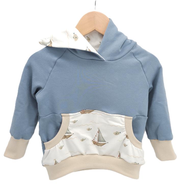 Hoodie [ Kids ] Küstenkind Boote & Fische